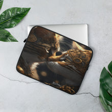 Load image into Gallery viewer, STEAMPUNK KITTIES COLLECTION Laptop Sleeve "Yourrrr Home!"