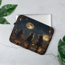 Load image into Gallery viewer, STEAMPUNK KITTIES COLLECTION Laptop Sleeve "Now Yesee, when I was a kitt..."