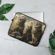 Load image into Gallery viewer, STEAMPUNK KITTIES COLLECTION Laptop Sleeve "Steam Guard Troopers"