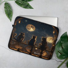 Load image into Gallery viewer, STEAMPUNK KITTIES COLLECTION Laptop Sleeve "Now Yesee, when I was a kitt..."