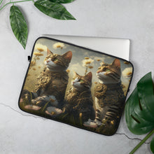 Load image into Gallery viewer, STEAMPUNK KITTIES COLLECTION Laptop Sleeve "Steam Guard Troopers"