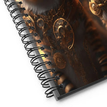 Load image into Gallery viewer, Fun Steampunk Kitties Collection spiral notebook "The Twins"