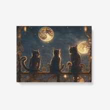 Load image into Gallery viewer, Steampunk Collection  Canvas Wall Art Steampunk Kitties "Yesee, when I was a kitt" -  24"X 18"