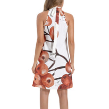 Load image into Gallery viewer, Tie Back Halter Neck Flared Dress