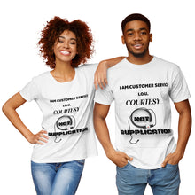 Load image into Gallery viewer, I AM CUSTOMER SERVICE  Pima Cotton Jersey Short Sleeve Tshirt