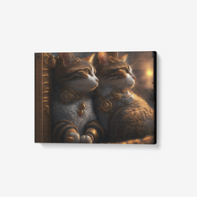 Load image into Gallery viewer, Steampunk Collection Canvas Wall Art Steampunk Kitties "Rock and Ryder" -    24"X 18"