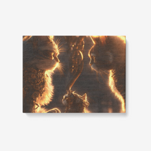 Load image into Gallery viewer, Steampunk Collection Canvas Wall Art Steampunk Kitties "James and Cornelius" -    24"X 18"