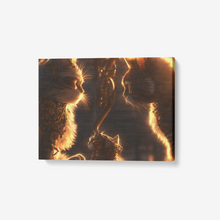 Load image into Gallery viewer, Steampunk Collection Canvas Wall Art Steampunk Kitties "James and Cornelius" -    24"X 18"
