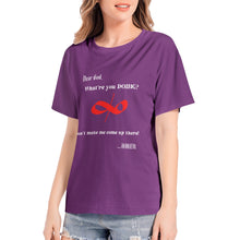 Load image into Gallery viewer, What are you Doing? Cotton T-shirt women's  Adult T-Shirt