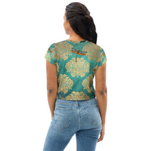 Load image into Gallery viewer, Dragonflies Crop Tee