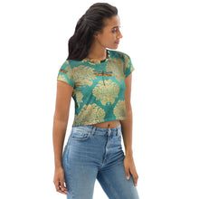 Load image into Gallery viewer, Dragonflies Crop Tee