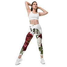Load image into Gallery viewer, Rosey Crossover leggings with pockets