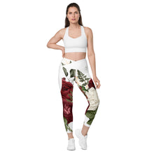 Load image into Gallery viewer, Rosey Crossover leggings with pockets