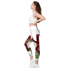 Load image into Gallery viewer, Rosey Crossover leggings with pockets