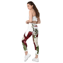 Load image into Gallery viewer, Rosey Crossover leggings with pockets