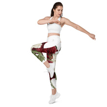 Load image into Gallery viewer, Rosey Crossover leggings with pockets