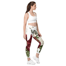 Load image into Gallery viewer, Rosey Crossover leggings with pockets