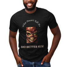 Load image into Gallery viewer, What Doesn't Kill Me  Short Sleeve Crew Neck Cotton Jersey T-Shirt (Black Only)