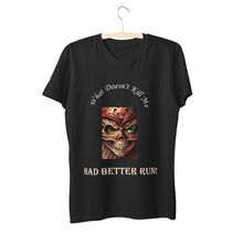 Load image into Gallery viewer, What Doesn't Kill Me  Short Sleeve Crew Neck Cotton Jersey T-Shirt (Black Only)