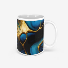 Load image into Gallery viewer, Contemporary Art Designs on Classic Glossy Mug - "Vein D'Oro"