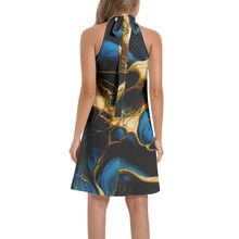 Load image into Gallery viewer, Stunning Sleeveless Halter Neck Party Dress