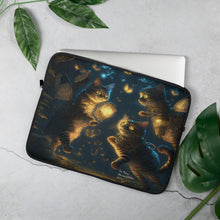 Load image into Gallery viewer, STEAMPUNK KITTIES COLLECTION Laptop Sleeve &quot;Fire Flying&quot;
