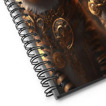 Load image into Gallery viewer, Fun Steampunk Kitties Collection spiral notebook &quot;The Twins&quot;
