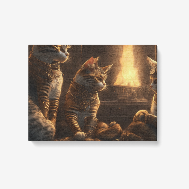 Steampunk Collection  Canvas Wall Art Steampunk Kitties 