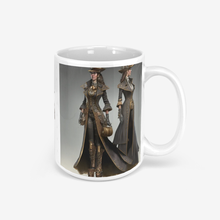 Steampunk Ladies Classic Glossy Mug