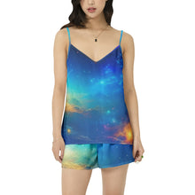 Load image into Gallery viewer, cool comfortable &quot;Galaxy&quot; Cami Top and Short Pajama Set
