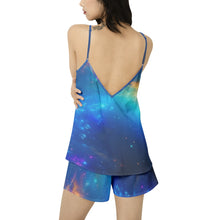 Load image into Gallery viewer, cool comfortable &quot;Galaxy&quot; Cami Top and Short Pajama Set
