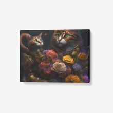 Load image into Gallery viewer, Steampunk Collection  Canvas Wall Art Steampunk Kitties &quot;The Proposal&quot; -    24&quot;X 18&quot;
