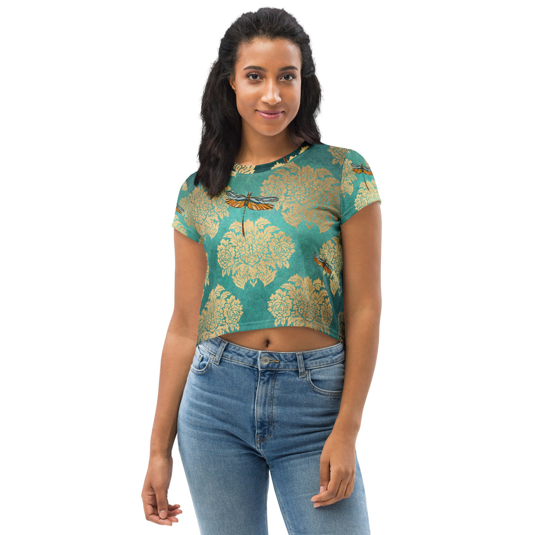 Dragonflies Crop Tee