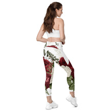 Load image into Gallery viewer, Rosey Crossover leggings with pockets
