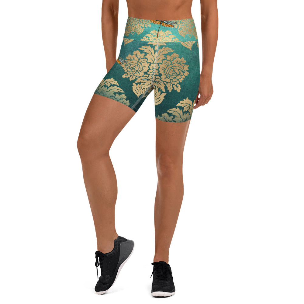 Dragon Flies Yoga Shorts